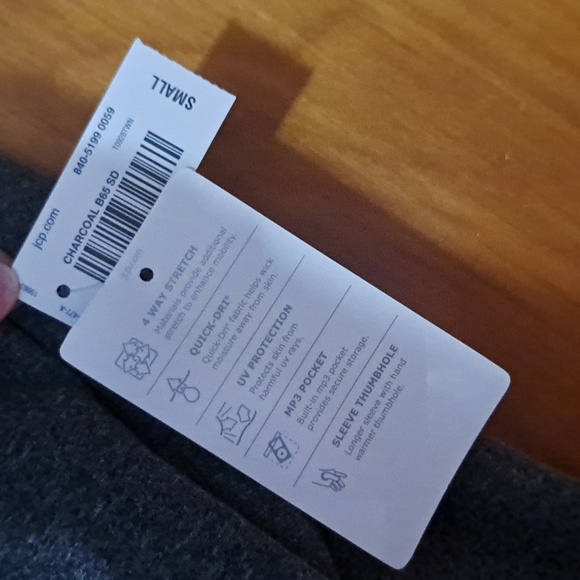 Xersion small charcoal grey athletic quick dry zip jacket light weight nwt - Picture 9 of 9